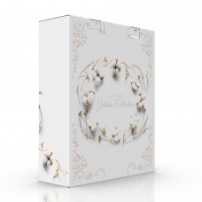 Подарункова коробка для рушників 2-ка Cotton з віконцем 280х100х345 мм